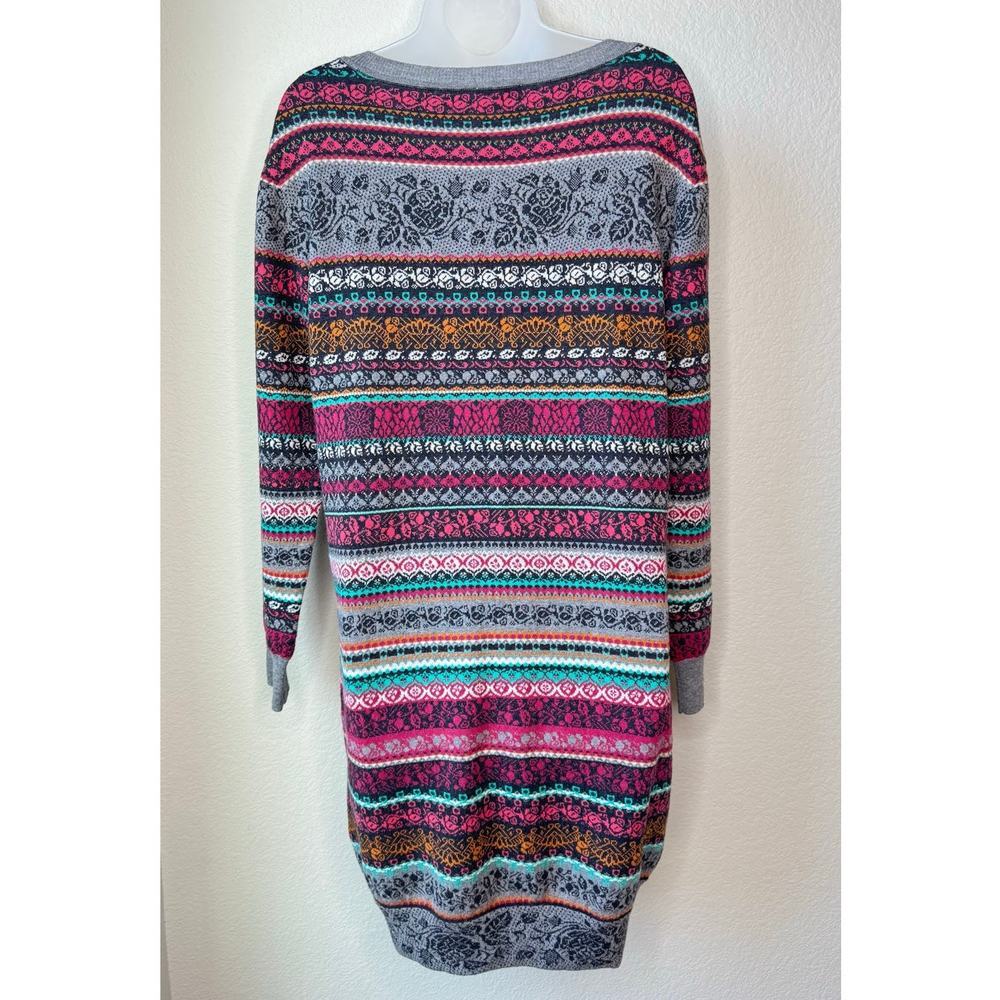 Ivko 100% Wool Tunic Float Pattern Fairisle Sweat… - image 2